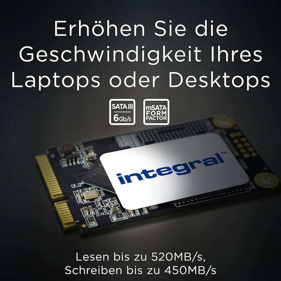 Integral 512GB M.2 SATA III 2242 Interne SSD, bis zu 520MB/s Lesen 450MB/s Schreiben 512GB M.2 2242