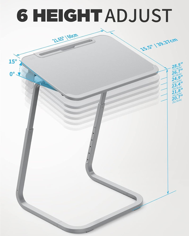 SAIJI Beistelltisch, Doppelnutzung betttablett Laptoptisch, Couchtisch, Stabilere Beistelltisch c Fo