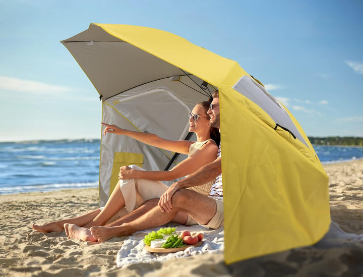 Stagecaptain UM-210 Shady Sonnenschirm-Strandmuschel - Erdspiess zur Montage als Sonnenschirm - Wass