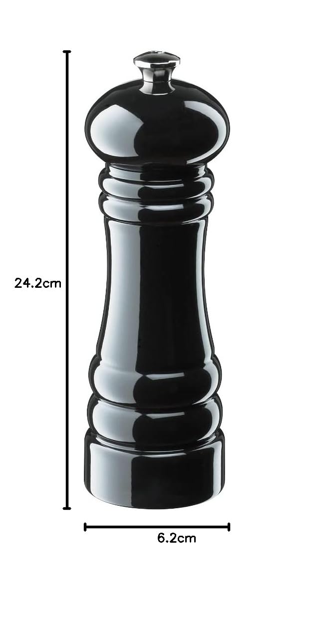 Zassenhaus Mühlenset BERLIN Buchenholz | Geschenkset | Schwarz & Weiss | mit stufenlos verstellbarem