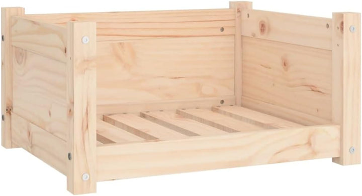 homiuse Hundebett Katzenbett 55,5x45,5x28 cm Massivholz Kiefer Hundekorb Katzenkorb Hundebett Grosse