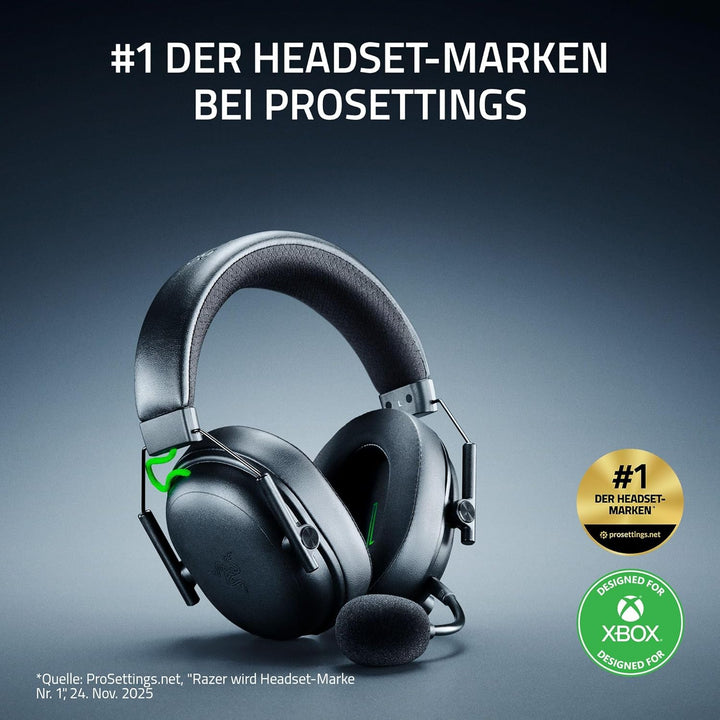 Razer BlackShark V3 Xbox S|X - Kabelloses E-Sport-Headset - Triforce 50mm Treiber - Abnehmbares Brei