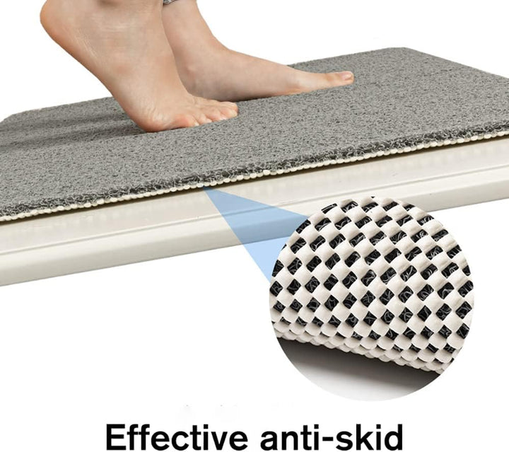 Grosse Duschmatte rutschfest,60 x 60 cm Weich Komfort Badewannenmatte mit Ablauflöchern,Anti-Schimme