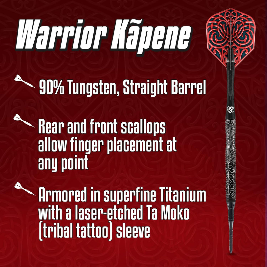 Shot Darts Warrior Kapene Captain 90% Tungsten Softdarts Gewicht: 20g, Gewicht: 20g