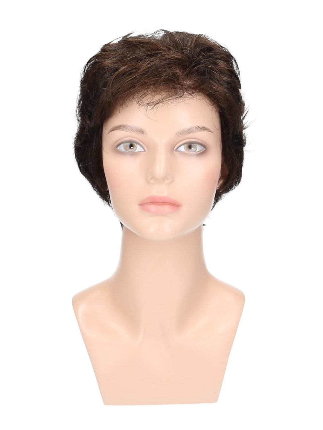 degenhardt Perücke RIVA Deluxe Plus aus hochwertigem Kunsthaar, wirkt wie Echthaar, in Kaffeebraun,