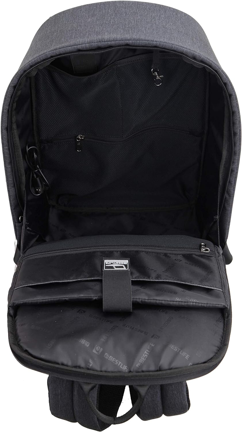 Best Life Travelsafe Murada Rucksack, 46 cm, 23 Liter, Grau