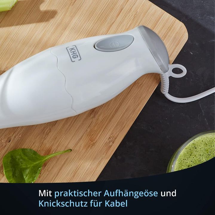 KHG Stabmixer Pürierstab STM-170W Edelstahlmesser Mixer Handmixer Zerkleinerer KHG