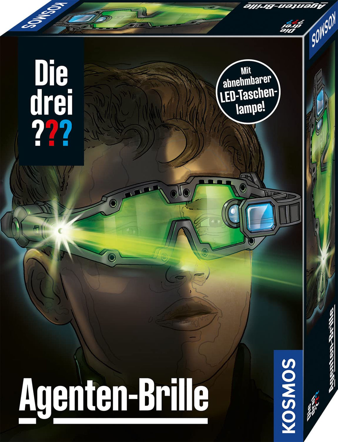 Die drei ??? Agenten-Brille von KOSMOS, mit integrierter Doppel-LED zur Beleuchtung im Dunkeln, Visi