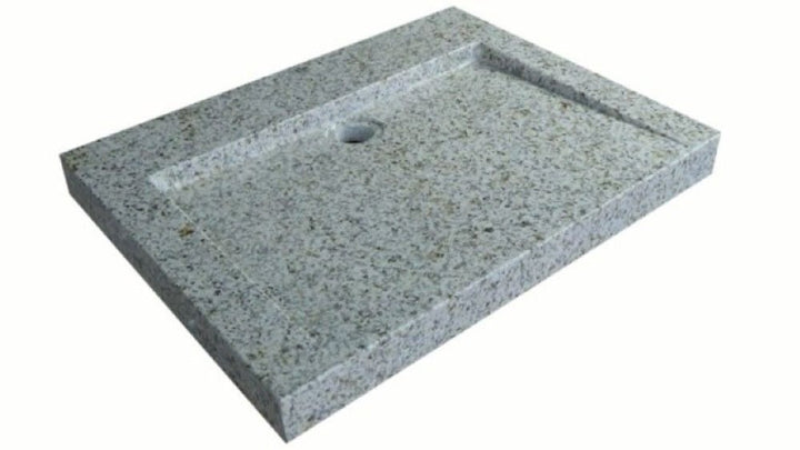 Waschbecken aus Naturstein, Granit, Model "Bern 55" gelb gesprenkelt