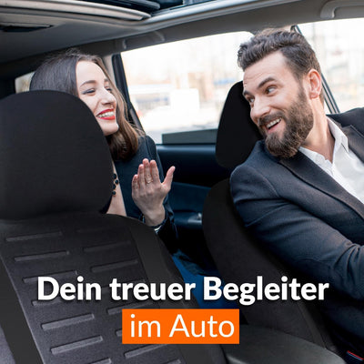 Upgrade4cars Autositzbezug für den Beifahrersitz | Vordersitz Auto-Schonbezug Universal Schwarz Beif