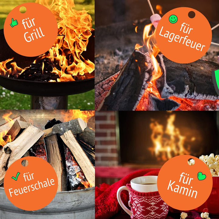 ORANGE DEAL 2,0 kg Premium Holzwolle Anzünder Grillanzünder Kaminanzünder Ofenanzünder Anzündwolle A