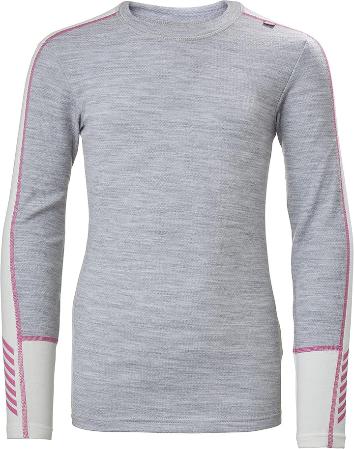 Helly Hansen Unisex Kinder Lifa Unterwäsche 16 Grey Melange, 16 Grey Melange