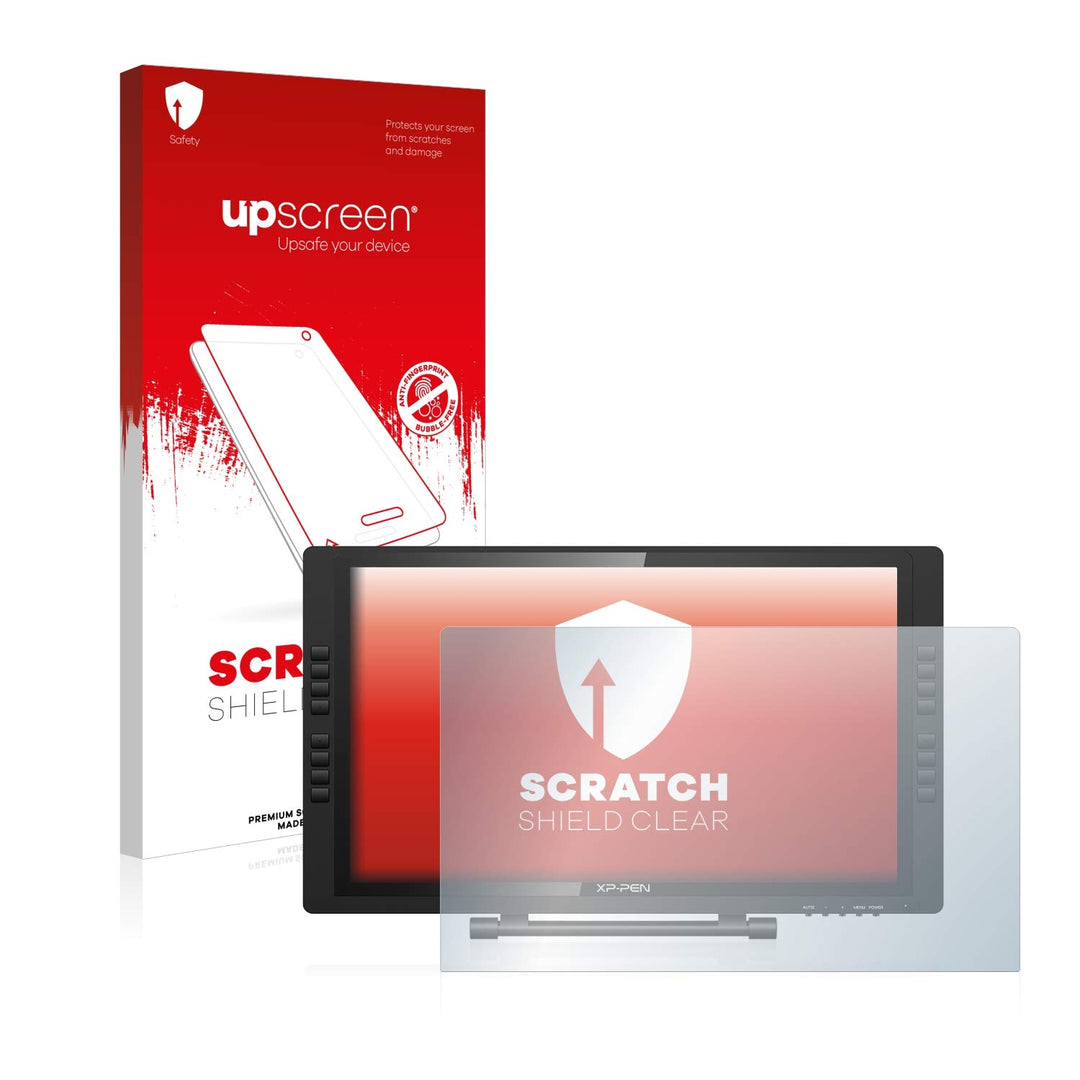 upscreen Schutzfolie für XP-Pen Artist 22E Pro – Kristall-klar, Kratzschutz, Anti-Fingerprint