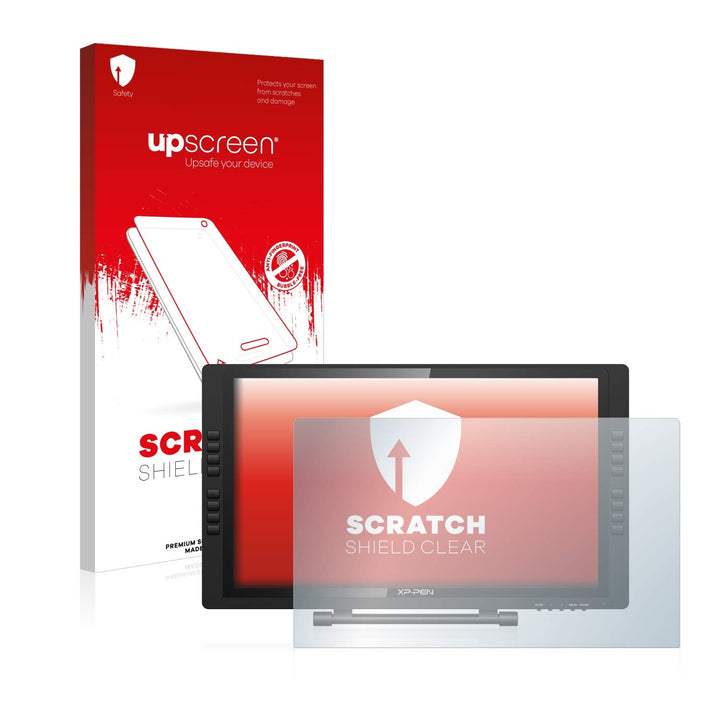 upscreen Schutzfolie für XP-Pen Artist 22E Pro – Kristall-klar, Kratzschutz, Anti-Fingerprint