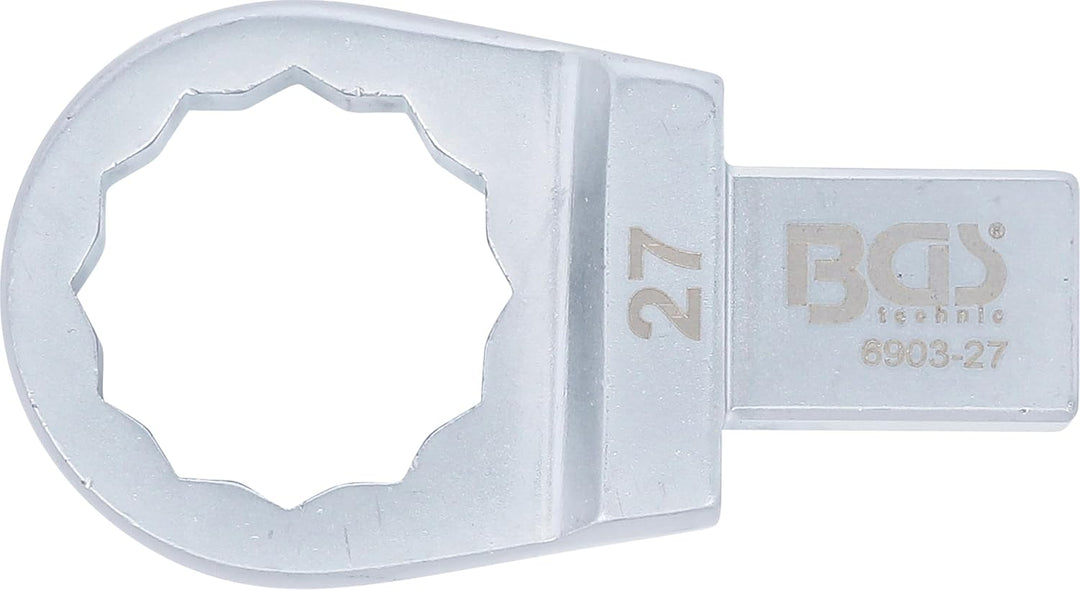 BGS 6903-27 | Einsteck-Ringschlüssel | 27 mm | Aufnahme 14 x 18 mm, 27 mm