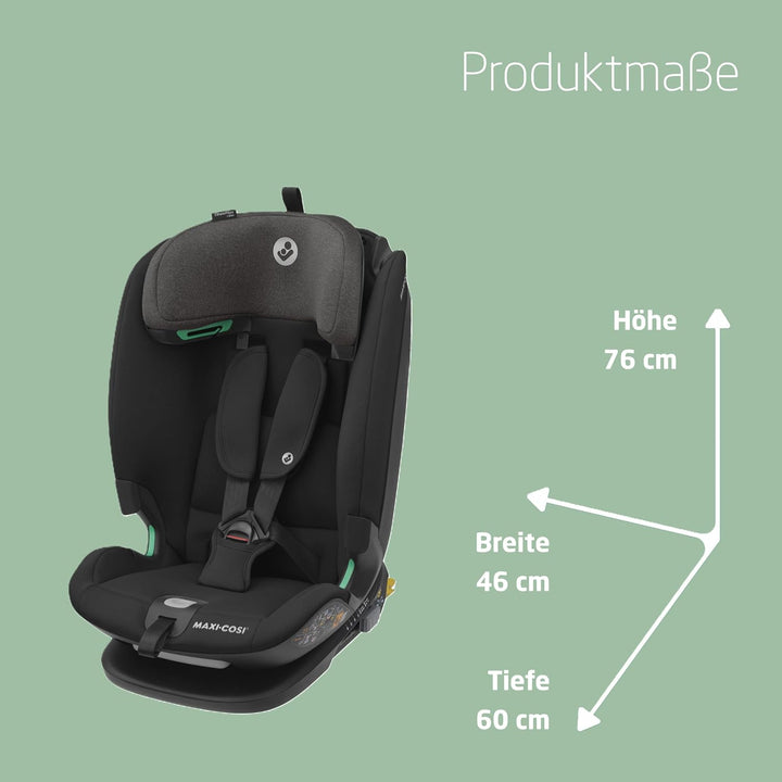 Maxi-Cosi Titan Plus i-Size, mitwachsender Kinderautositz, 15 Monat-12 Jahre (76-150 cm), G-CELL-Sei