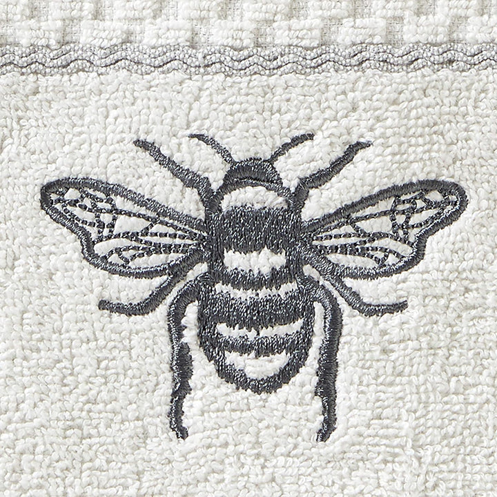 SKL Home Farmhouse Bee Handtuch-Set, Weiss, 16x25, Farmhouse Bee