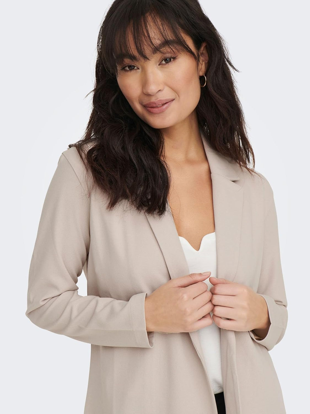 JDY Damen leichte Jacke Blazer JDYGeggo Damensakko XS Chateau Gray, XS Chateau Gray