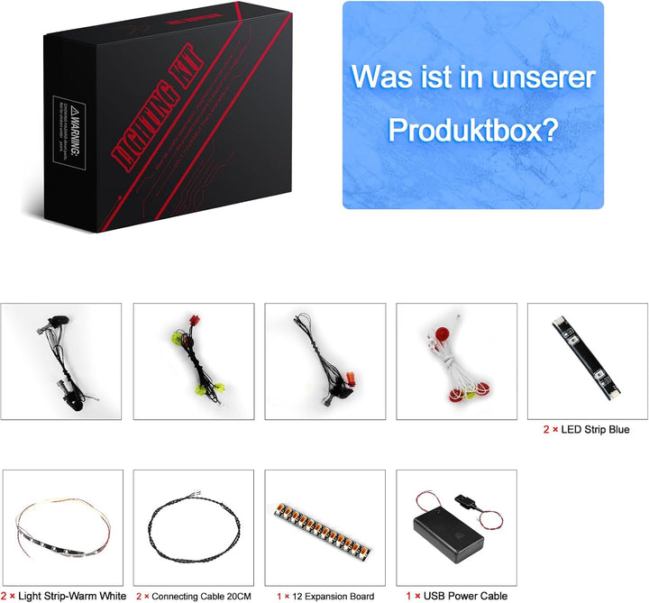 LocoLee Licht Kompatibel mit Lego Technic Emirates Team New Zealand AC75 Rennjacht, Nur Lichter Set