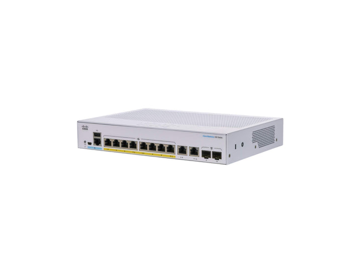 Cisco Business CBS250-8P-E-2G Smart Switch | 8 GE-Ports | PoE | Ext. Netzteil | 2 x 1G-Combo-Ports |
