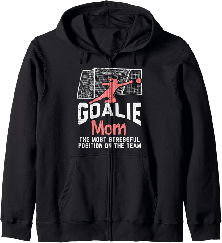 Torwart Mama Stressful Funny Fussball Torwart Mama Frauen Kapuzenjacke