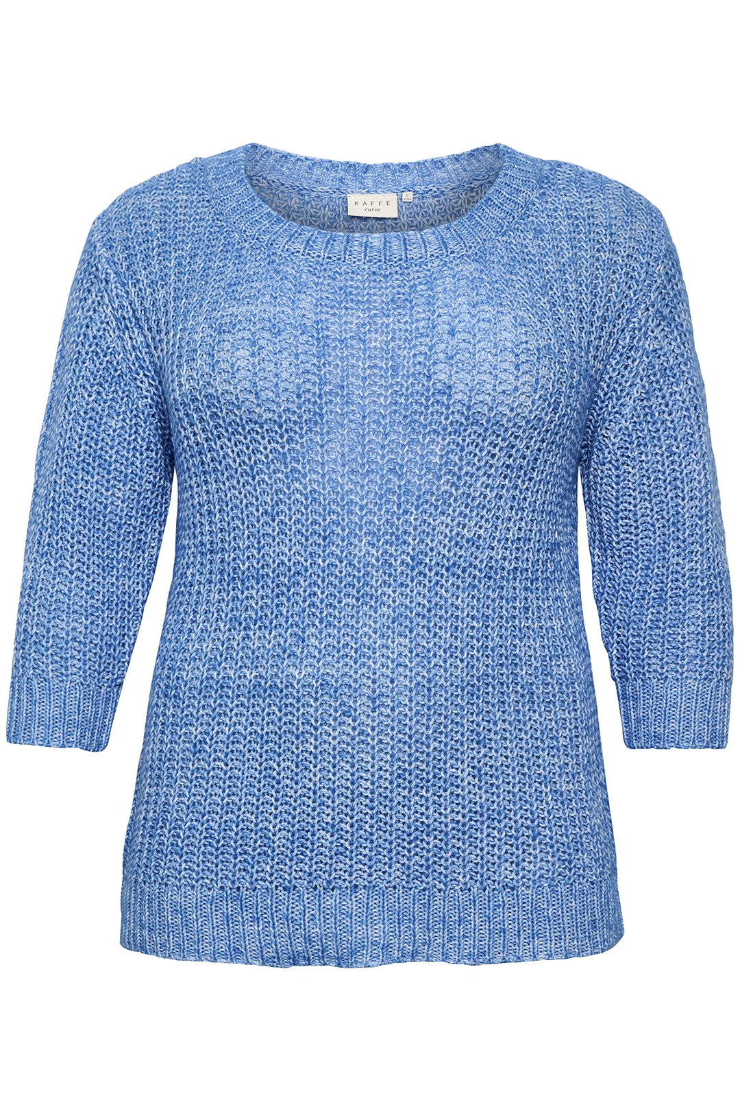 Kaffe Curve Damen KCsanne Knit Pullover Pullover, Regatta,