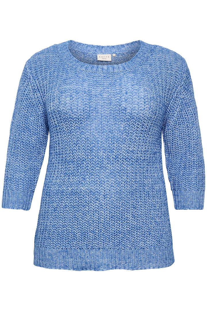 Kaffe Curve Damen KCsanne Knit Pullover Pullover, Regatta,