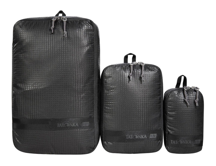 Tatonka Packwürfel Stuffsack Zip Set 3 - Ultraleichtes und platzsparendes Packtaschen-Set mit Reissv