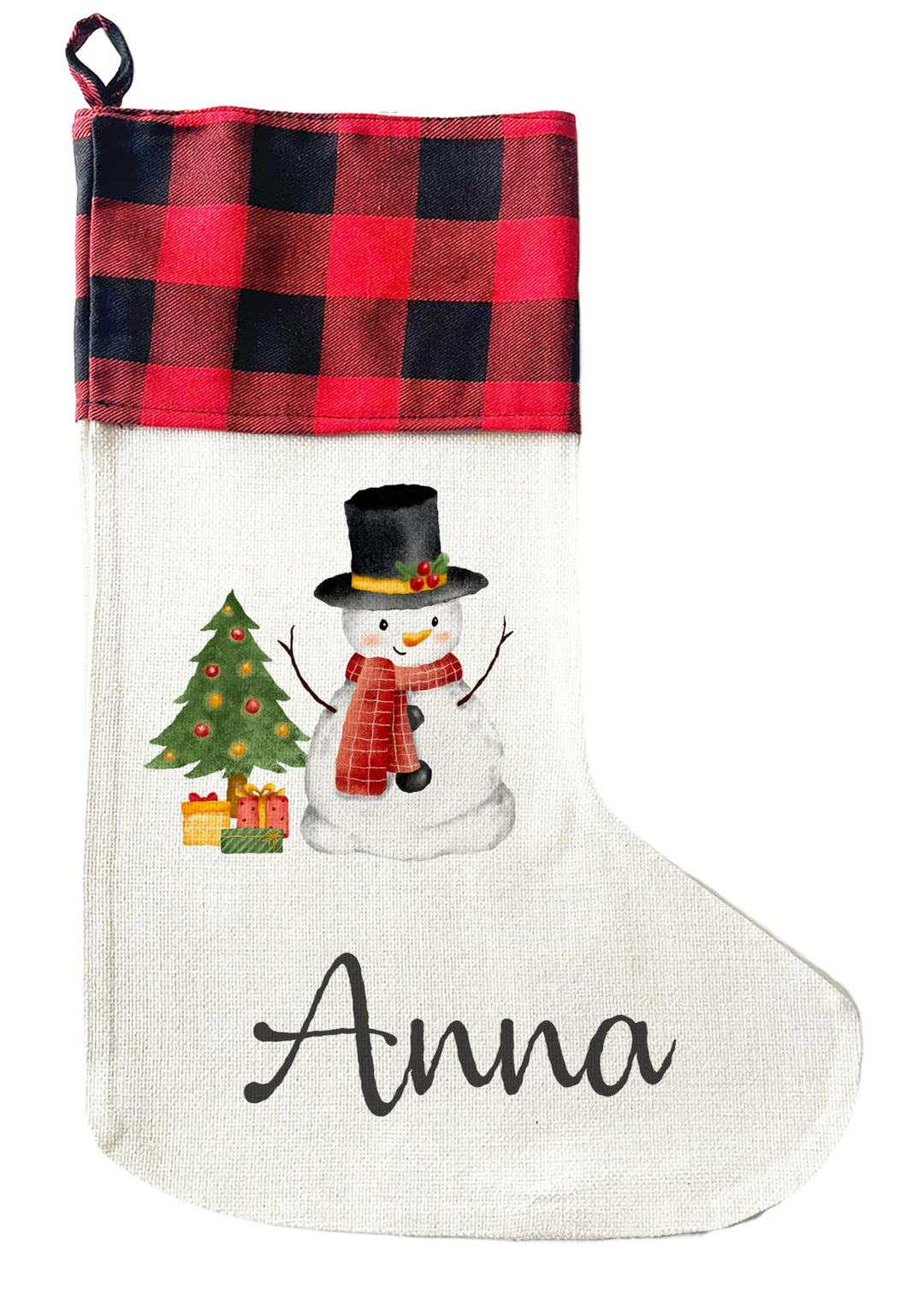 LIEBTASTISCH - Personalisierte Weihnachtssocken - 40cm x 30cm - Weihnachtsstrumpf zum Nikolaus oder