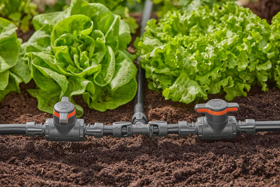 Gardena Micro-Drip-System Regulier- und Absperrventil 13 mm (1/2 Zoll): Einfache Rohrabsperrung und