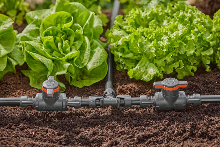 Gardena Micro-Drip-System Regulier- und Absperrventil 13 mm (1/2 Zoll): Einfache Rohrabsperrung und