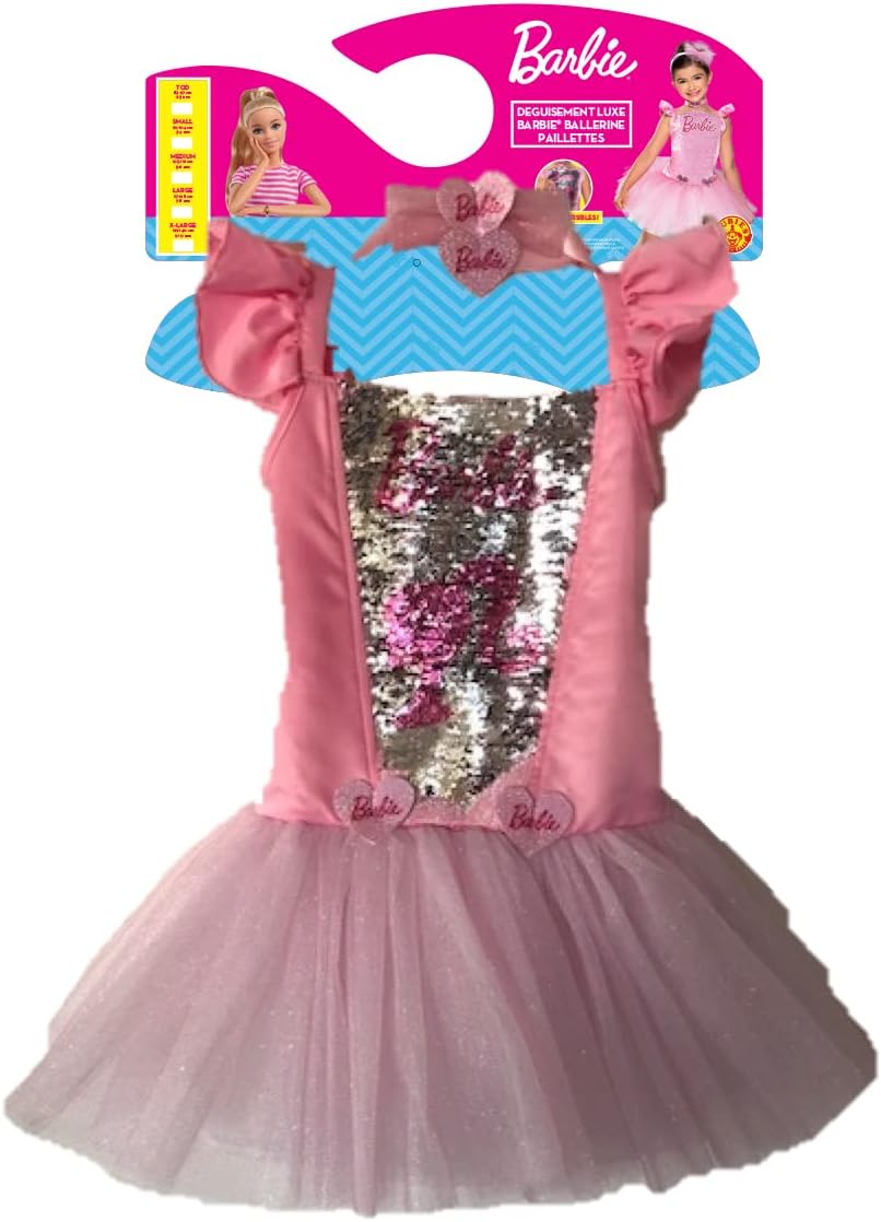 RUBIE'S Barbie Offizielles Barbie-Kostüm, 3-4 Jahre - 98 à 104 cm