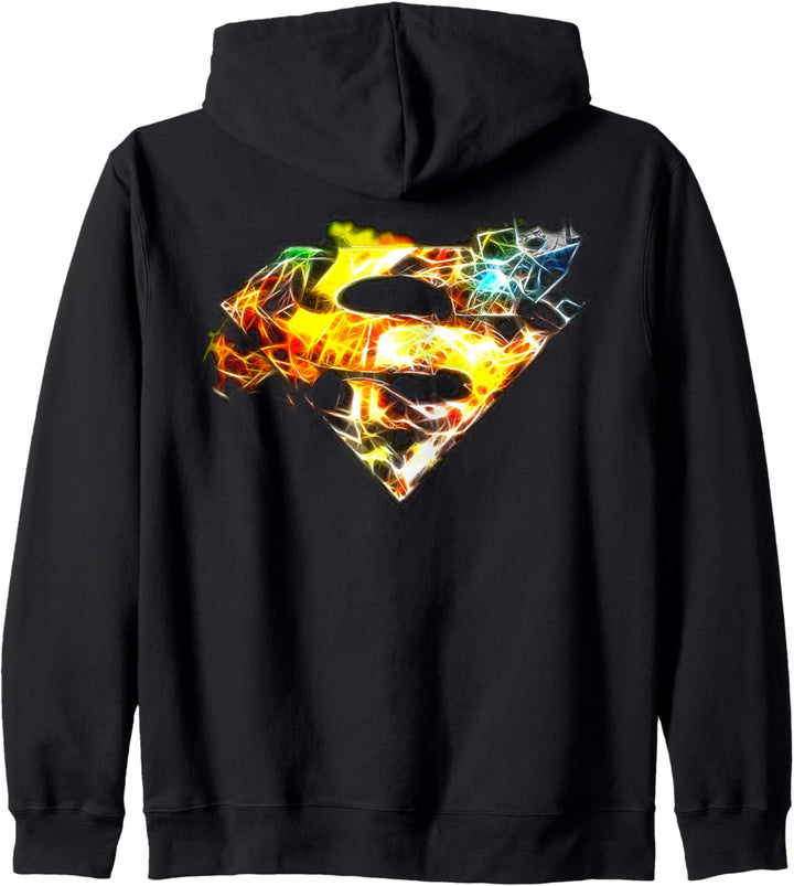 DC Superman-Logo gesättigt Kapuzenjacke