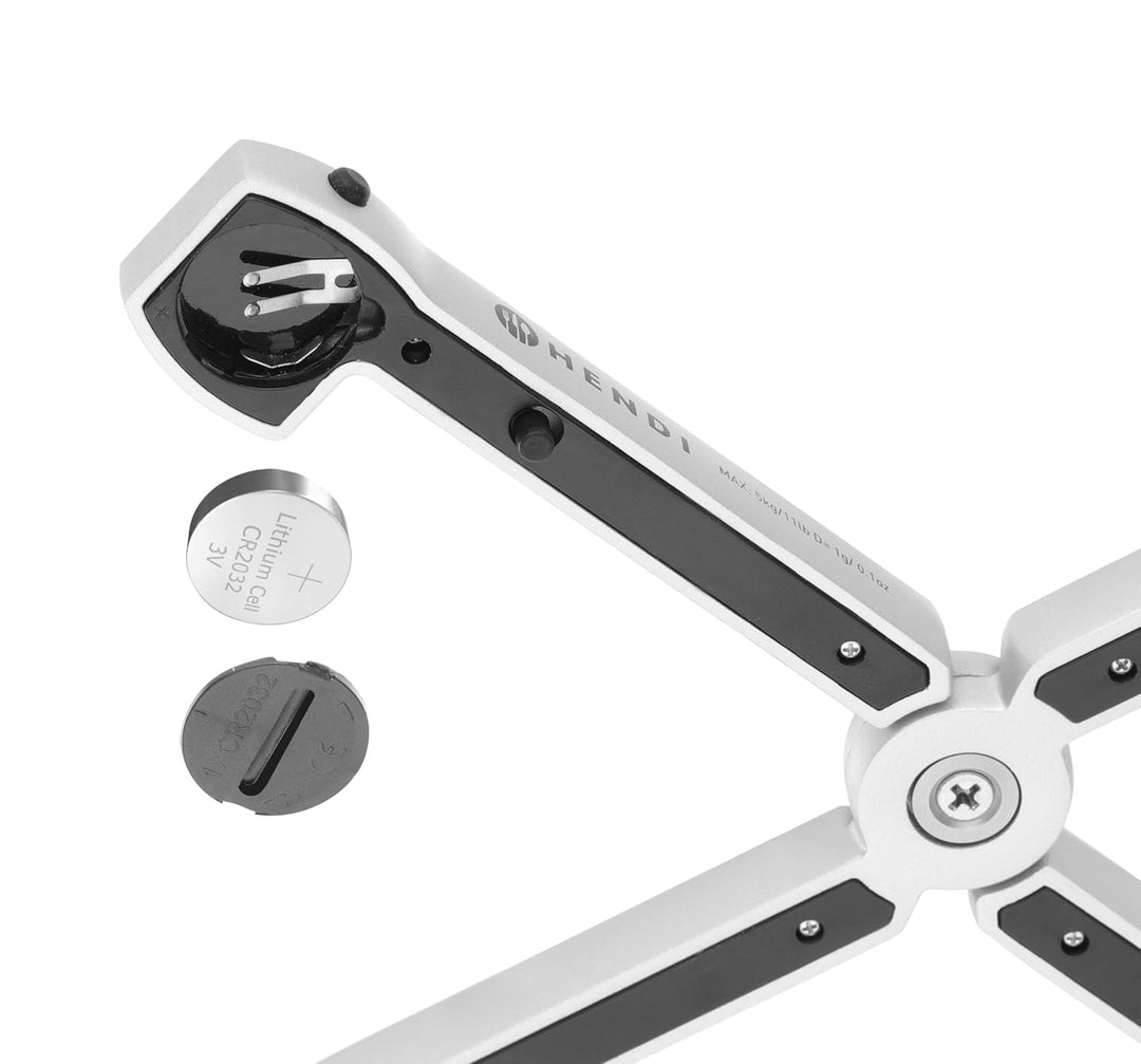 HENDI Zusammenklappbare Küchenwaage, digital, für max 5 kg, wiegt mit Präzision, mit LCD-Display, Ge