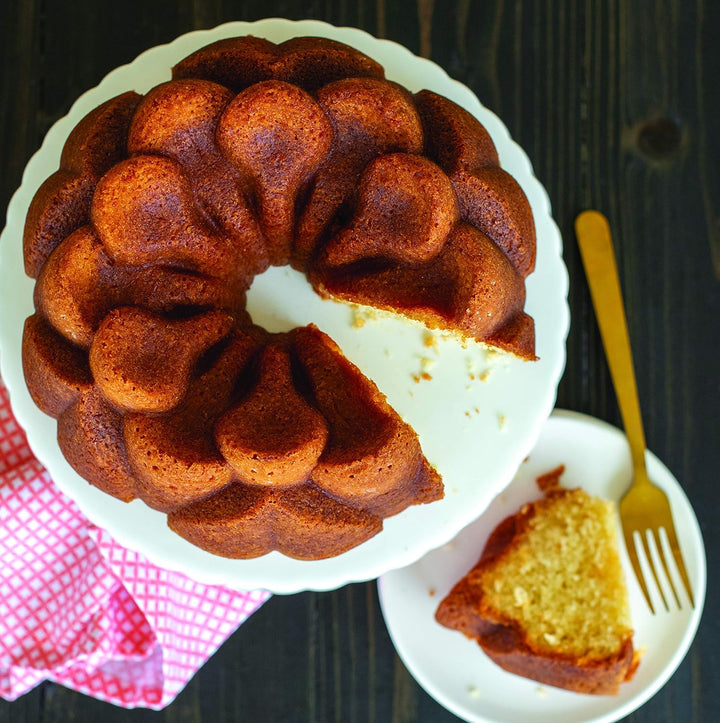 Nordic Ware Backform Magnolia Bundt Aluminium Gold, 25,1cm x 25,1cm, NW 93848 25,1cm Gold, 25,1cm Go