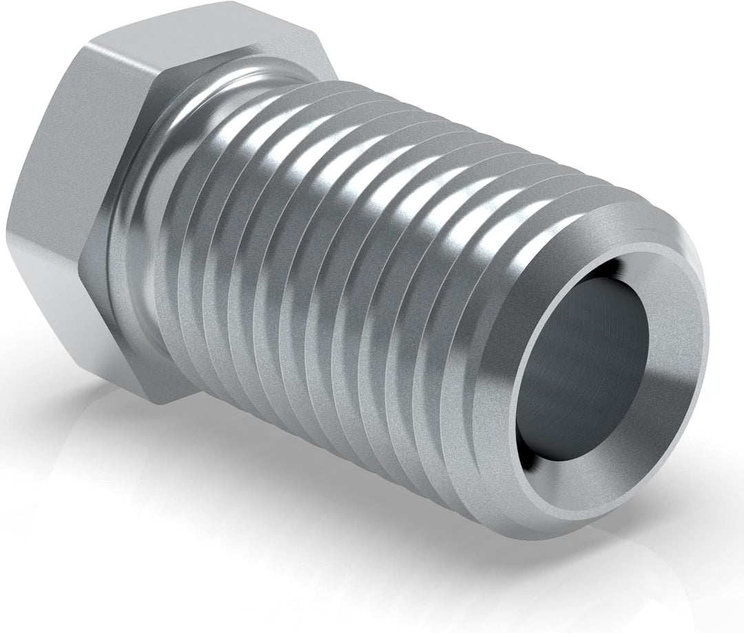 100x Verschraubung 3/8" x 24 für Bremsleitung 4,75 mm Bördel E Typ S Profi Verbinder DIN/ISO 1651 ko