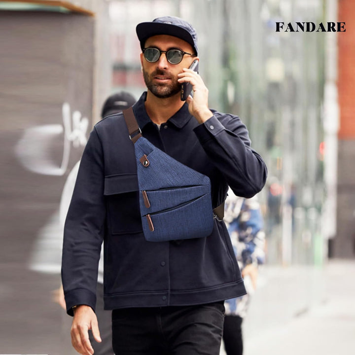 FANDARE New Sling Bag Umhängetasche Crossbody Bag Sport Party Reisen tragbar Umhängetasche Anti Thef