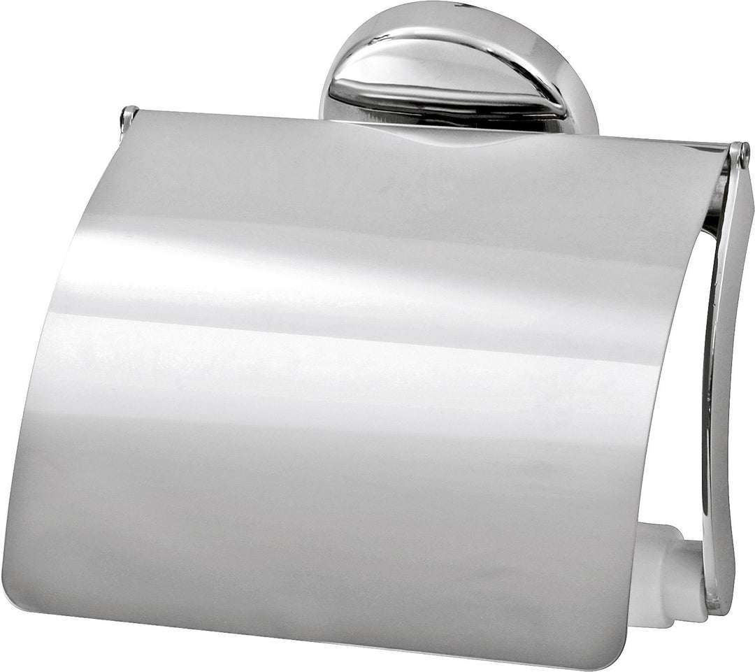 Fackelmann Toilettenpapierhalter VISION, verchromter Klopapierhalter (Farbe: Silber), Menge: 1 Stück