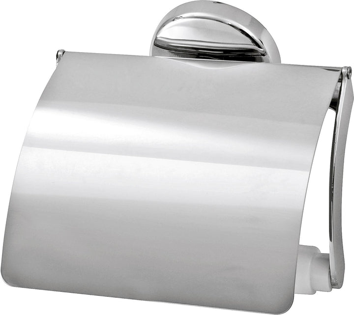 Fackelmann Toilettenpapierhalter VISION, verchromter Klopapierhalter (Farbe: Silber), Menge: 1 Stück