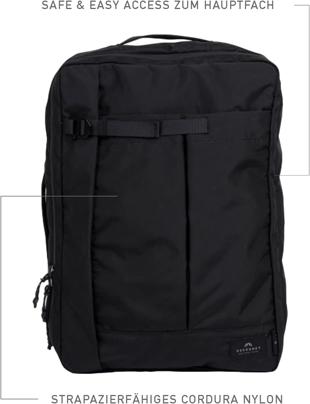 Doughnut IMPARTIAL Rucksack Unisex 10L mit Laptop Fach I Daypack multifunktional 4 in 1: Backpack/Um