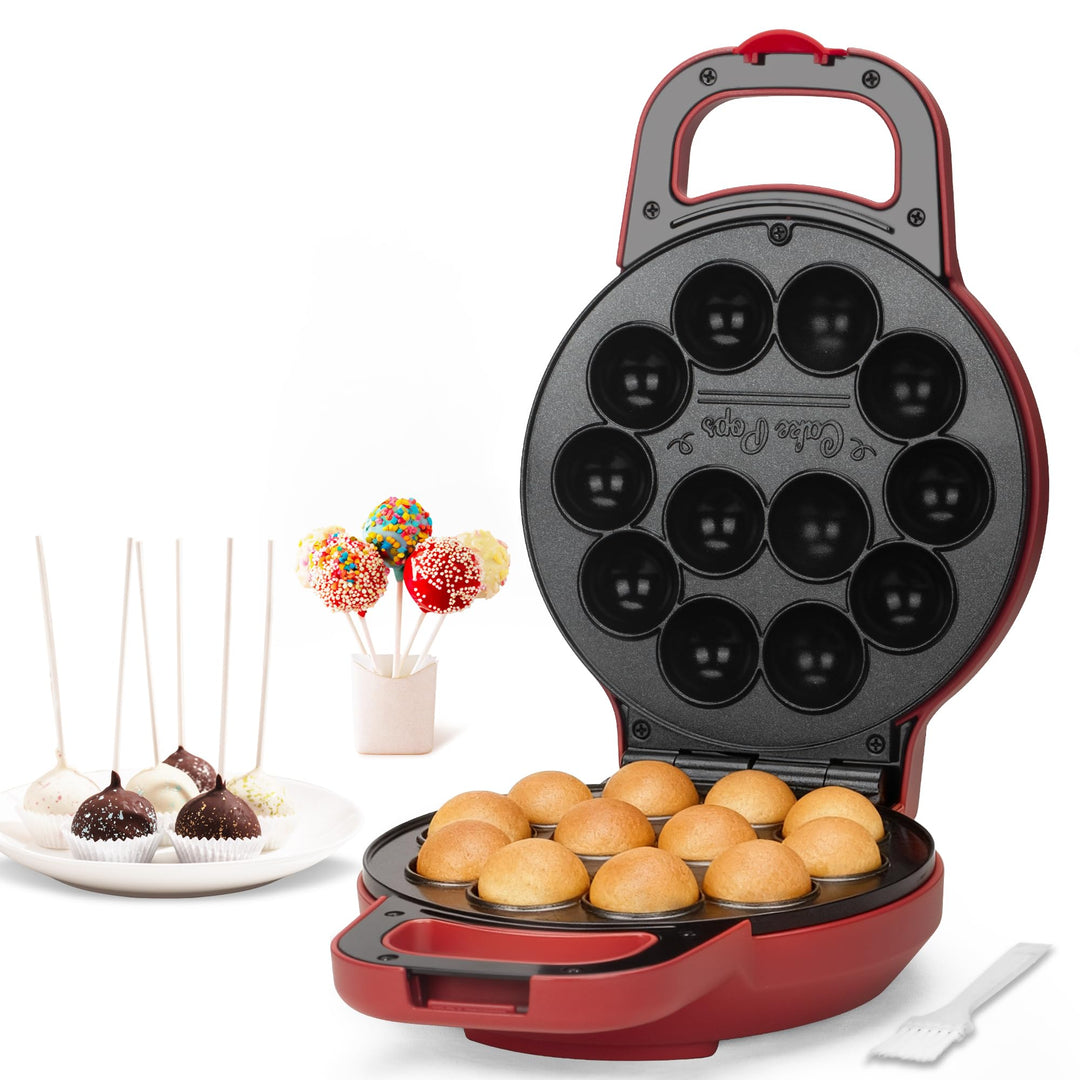 SugarWhisk Flip Cake Pop Maker - Stellen Sie 12 Cake Pops von 1,4 cm Durchmesser her, Keramikbeschic