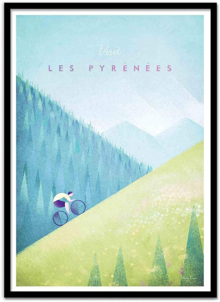 Wall Editions Art-Poster - Visit Les Pyrénées - Henry Rivers