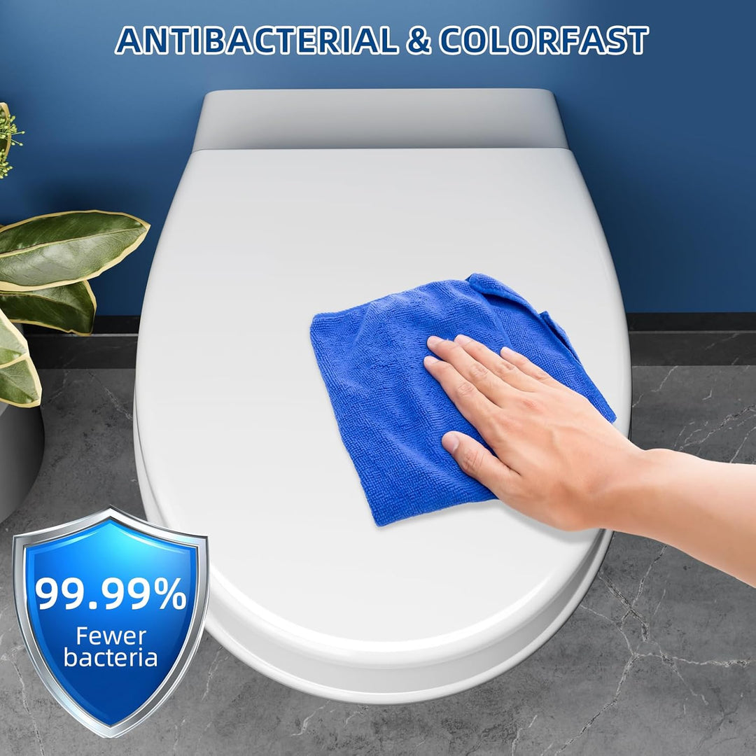 WC Sitzerhöhung 7.5cm inkl. Absenkautomatik für bequemes Sitzen&Aufstehen | Erhöhter Toilettensitz a