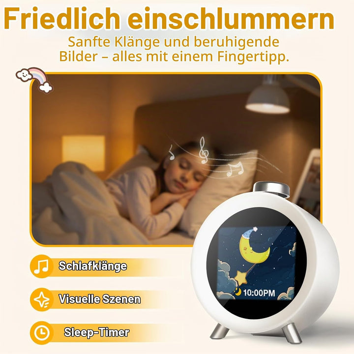 Dekala Kinderwecker mit IPS-Display, Interaktiven Themen &amp; Animationen, Temperatur- &amp; Feuchtigkeitss
