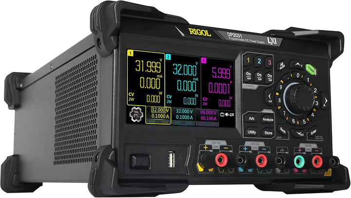 Rigol DP2031 DC-Netzteil, 3 Ausgangskanäle, 32V/3 A|32V/3A|6V/5A (10 A), max. 222W, geringe Ausgangs