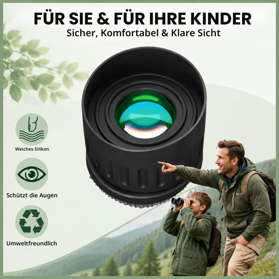 40x22 HD Leistungsstarke Fernglas 2000M Long Range Folding Mini BAK4 FMC Optik für Sport und Outdoor