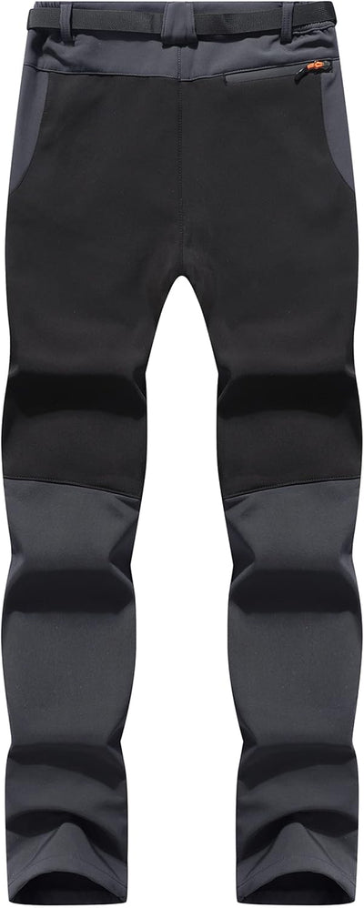 BenBoy Herren Wanderhose Wasserdicht Softshellhose Outdoorhose Winddicht Warm Gefüttert Skihose Snow