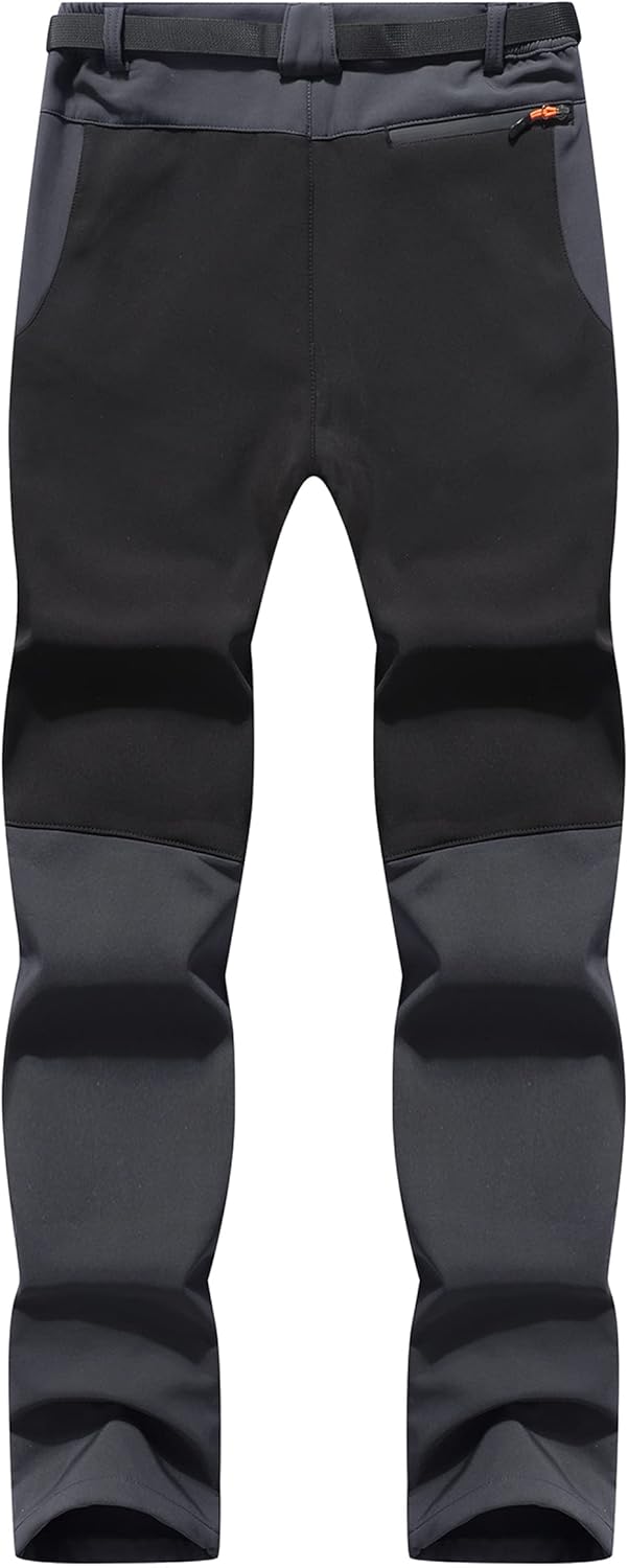 BenBoy Herren Wanderhose Wasserdicht Softshellhose Outdoorhose Winddicht Warm Gefüttert Skihose Snow