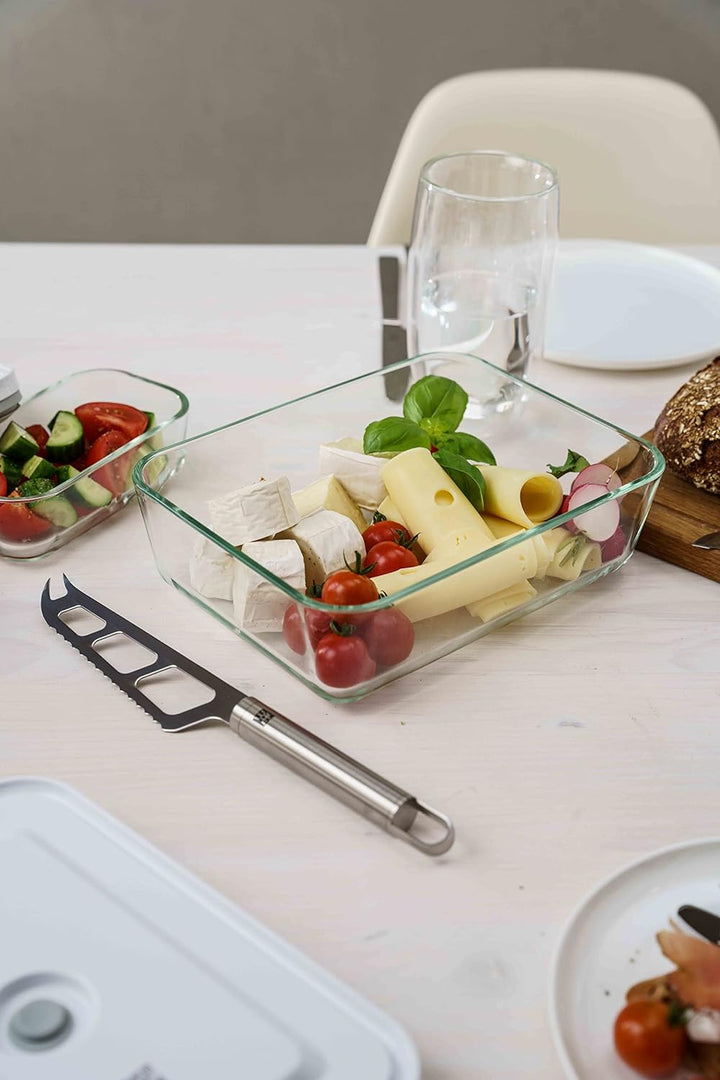 ZWILLING Fresh & Save Vakuum Kühlschrankbox, Glas, La Mer Kühlschrankbox Glas Kühlschrankbox, Kühlsc