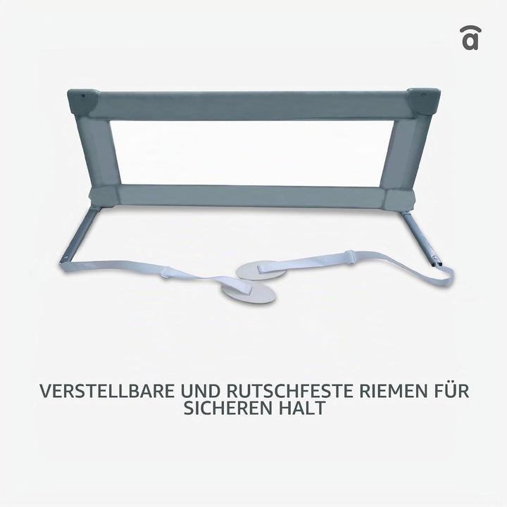 ASALVO 11824 Bettgitter, 90 X 143.50 cm, grau, Grau